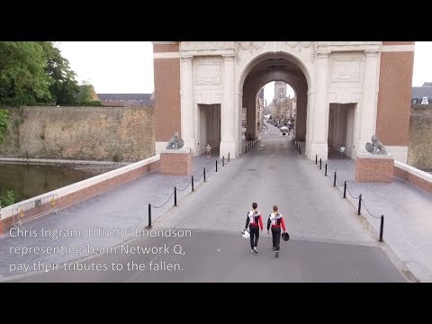 Paying our respects at the Menin Gate for the 100th Anniversary of the Battle of Passchendaele