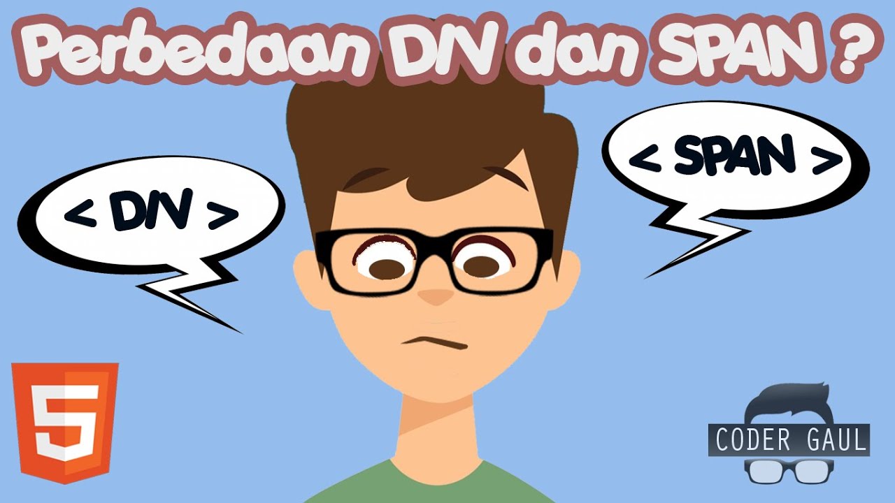HTML - Perbedaan tag DIV dan SPAN pada HTML