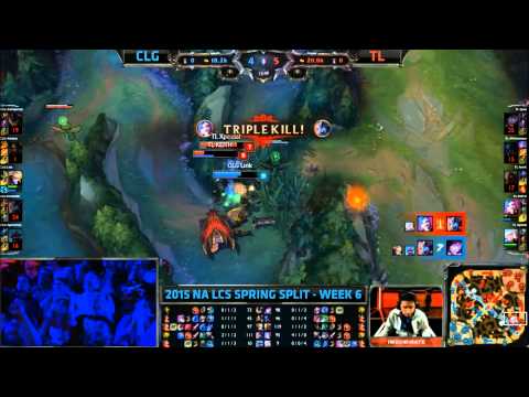 TL Xpecial Winner of the Hunger Games Bloody Teamfight - CLG vs TL Game 2 (NA LCS Spring 2015)