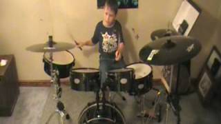 preview picture of video 'The Thing That Should Not Be Intro on Drums by Brett: Age 8'
