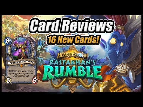 Rastakhan's Rumble Hearthstone Card Reviews -16 New Cards announced! (re-upload)