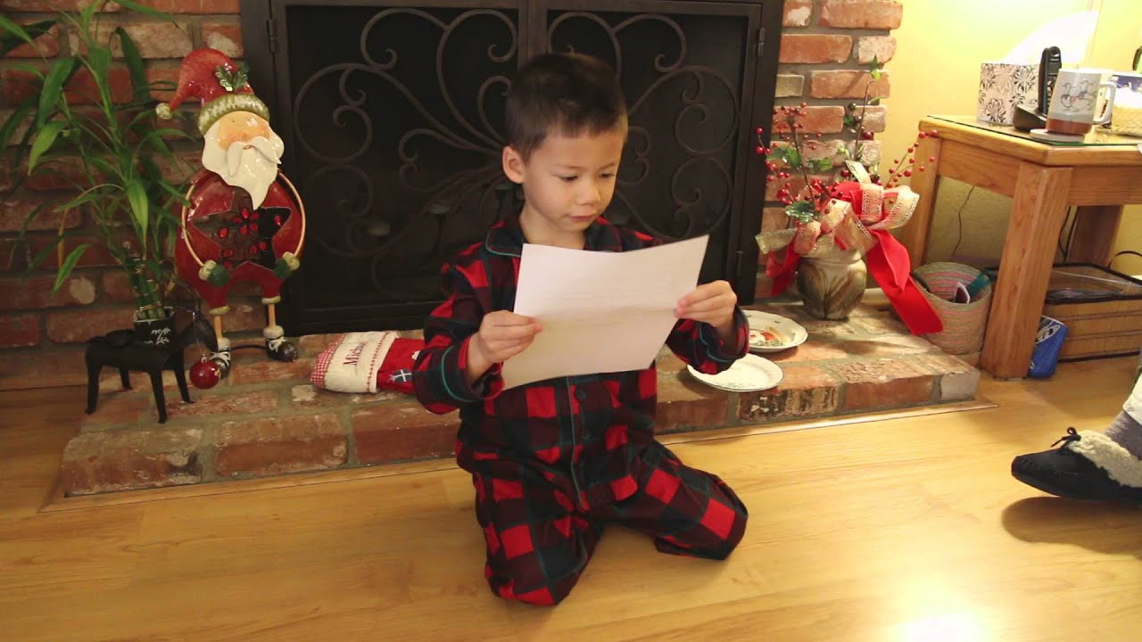 Santa Letter - Christmas Morning 2015