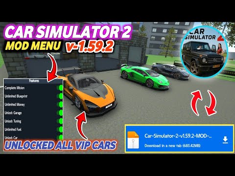 Car Simulator 2 Mod Apk | Unlocked All Vip Cars | All Cars Unlocked | Unlimited Money