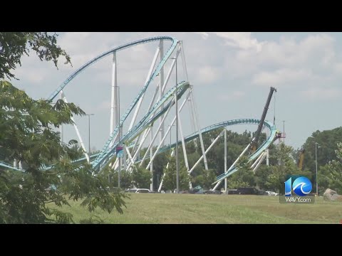 Workers begin to repair Fury 325 roller coaster at Carowinds after crack found