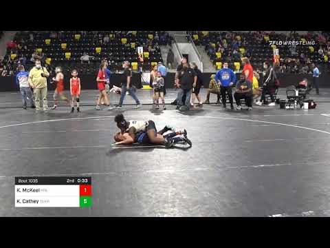 90 Lbs Quarterfinal - Kara McKeel, RPA Wrestling Vs KiMorah Cathey, Team Tulsa Wrestling Club