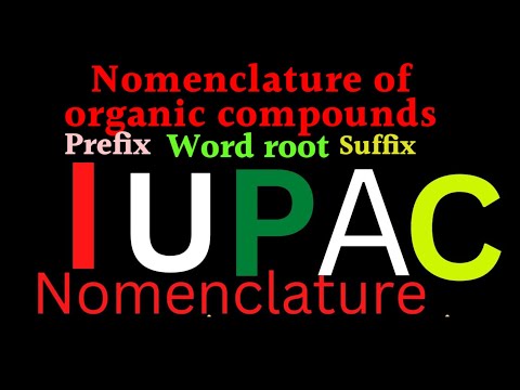 Nomenclature of organic compounds