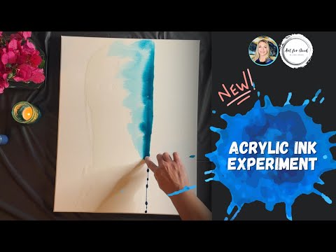 Mesmerizing Acrylic Ink Experiment! 🎨 New DIY Fluid Art Technique You Have to Try!