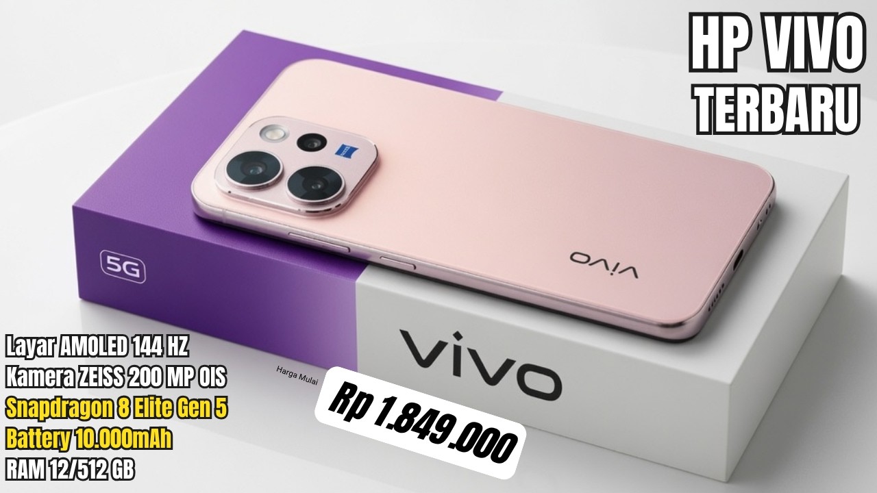 BARU SAJA DIRILIS‼️10.000 MAH, RAM 12/512GB - HP VIVO TERBARU DAN TERBAIK SEPTEMBER 2026