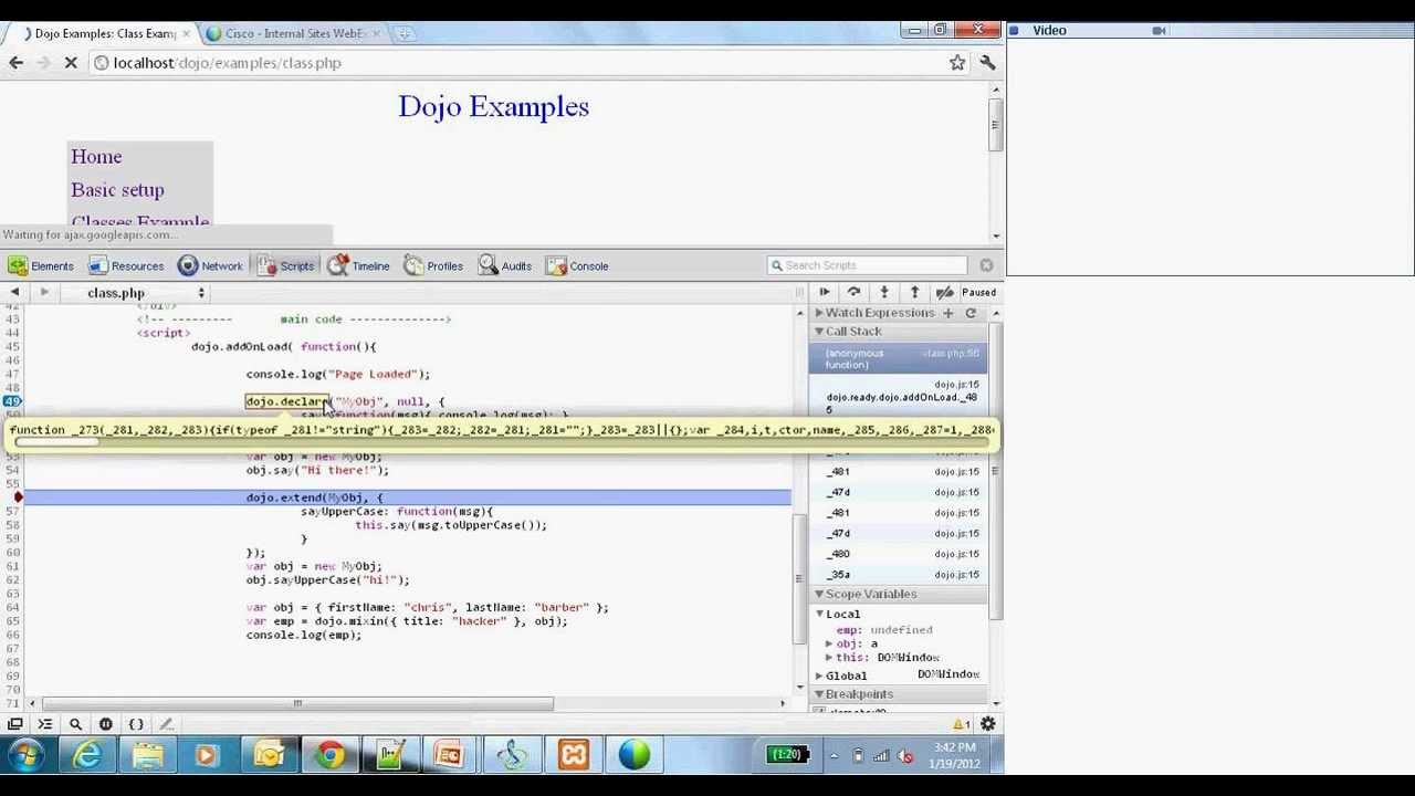 Javascript Toolkit - Dojo Tutorial for Beginners