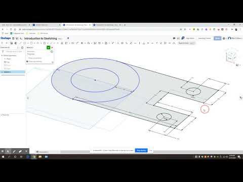Onshape Introduction to sketching
