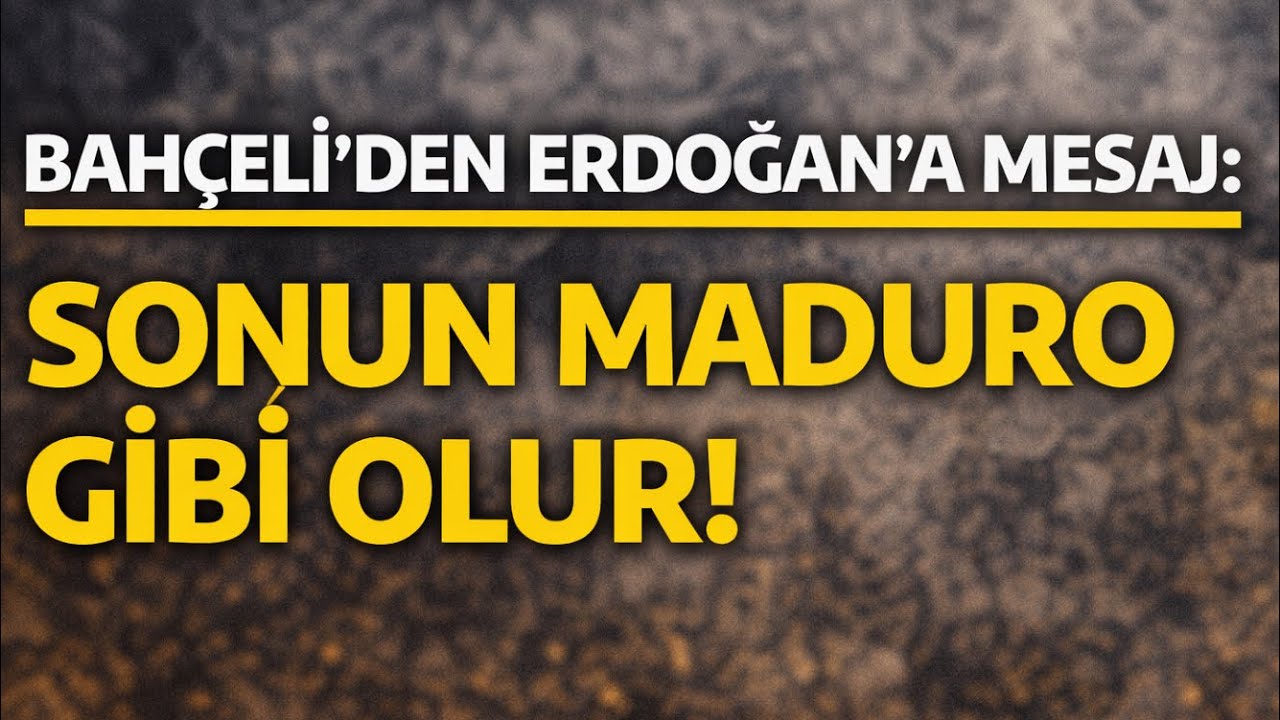 DEVLET BAHÇELİ'DEN ERDOĞAN'A GÖZDAĞI! SURİYE İÇ SAVAŞA MI SÜRÜKLENİYOR?
