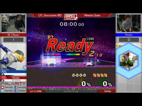 CFL Smackdown 180 Melee - Krudo (Sheik) vs Harriet (Fox) - Winners Semis