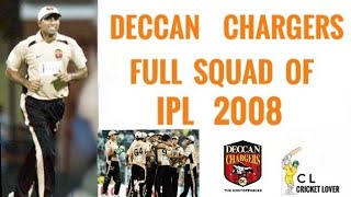 Deccan Chargers Full Squad Of IPL 2008(Cricket lover)| IPL 2008 Full Squads