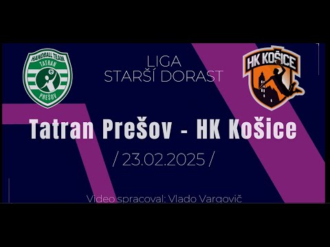 Tatran Prešov vs. HK Košice, Starší dorast 23.02.2025 / Celý zápas /