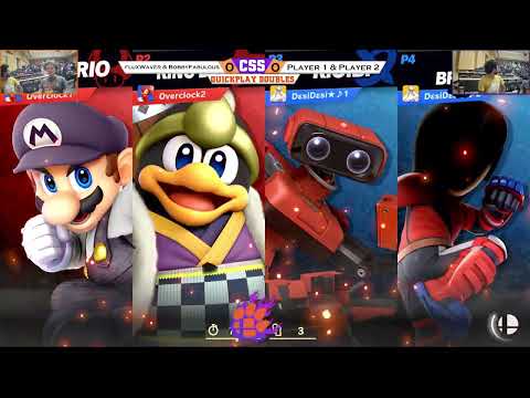 CSS 38 Doubles - Quickplay 2 - fluxWaver & BobbyFabulous (Mario/Dedede) vs. Online (Various) - SSBU