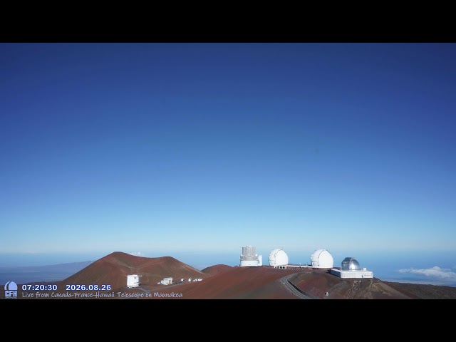 マウナケア天文台から星空ライブ 西側ビュー