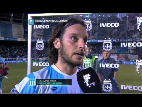 Videla: "Tenemos que seguir por este camino". Racing 1 - Newell's 1. Fecha 8. Primera 2014. FPT