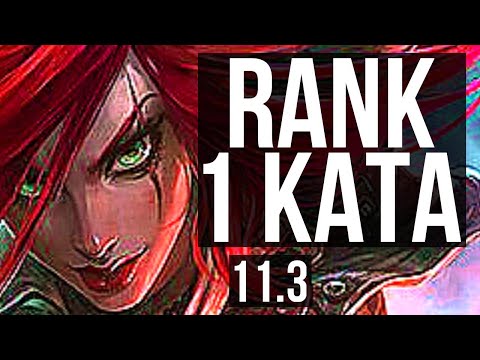 KATARINA vs ZAC (MID) | Rank 1 Kata, Quadra, 1.8M mastery, 1200+ games | BR Challenger | v11.3