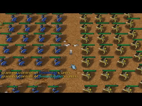 【小黄】50 Footman vs 51 Swordsman (All FullGrade)