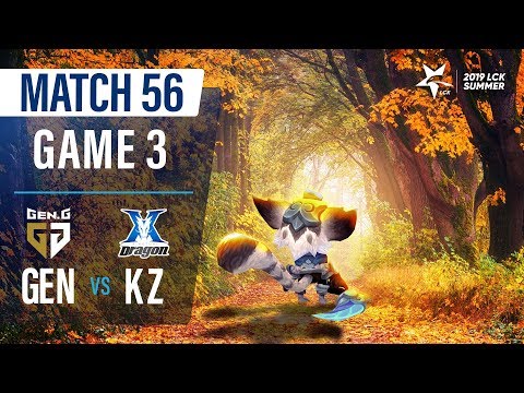 GEN vs KZ | Match56 Game3 H/L | 2019 LCK Summer