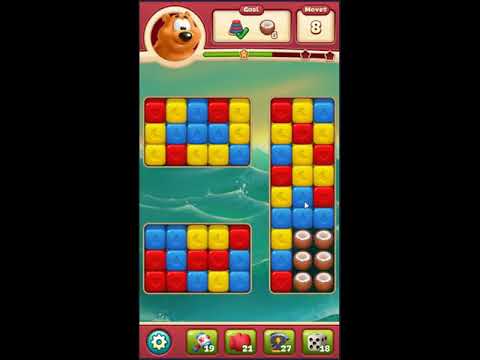 Toon Blast Level 1877 - NO BOOSTERS 🐻🐺🐱 | SKILLGAMING ✔️