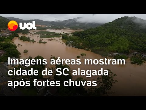 Imagens de Luiz Alves alagada