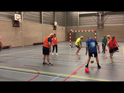 Eerste training walking handbal
