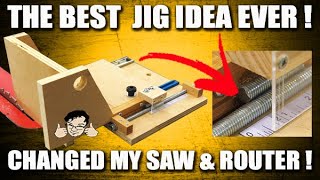 The BEST jig idea I've ever seen (For table saws AND routers)