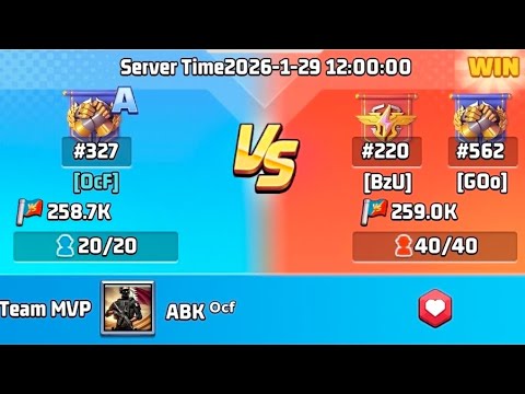 Canyon Storm Battlefield - OcF (327) vs BzU (220) & GOo (562) #lastwarsurvivalgame 