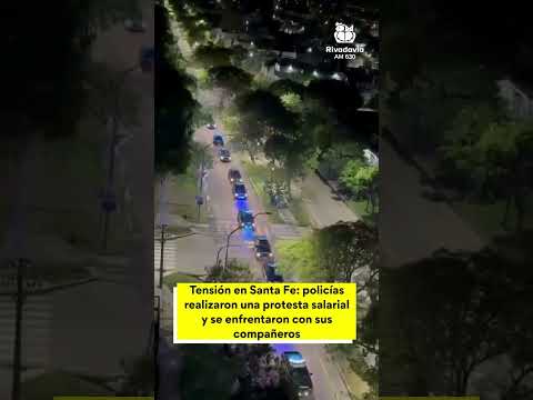 🔴 Tensión en Santa Fe: policías protestaron y hubo incidentes frente a la Jefatura de Rosario