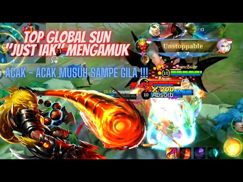 Top Global SUN Mengamuk Acak - Acak Musuh Sampe GILA | Top Global SUN 2022