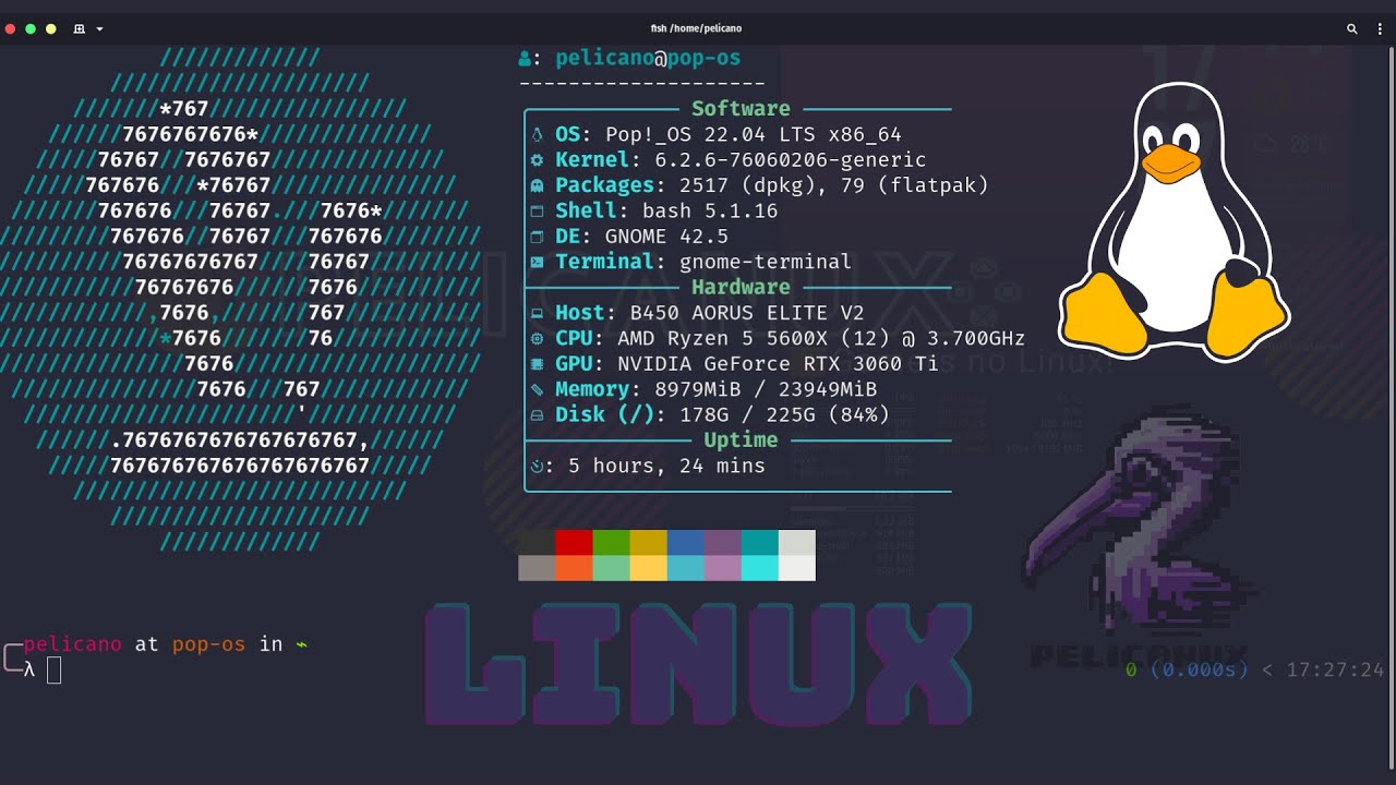 Personalizando terminal linux (Pop_OS!)
