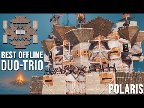 POLARIS - BEST OFFLINE  Duo-Trio-Quad with 5 WALLS / 6 BUNKERS & FLOOR STACK [rust base design]