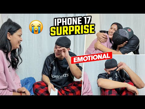 Akash ko Diya IPHONE 17 PRO😍|| he got emotional🥹