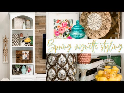 Spring Vignette Styling