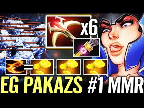 🔥 EG PAKAZS Top 1 MMR NEW EG CARRY — 830 Range LUNA 6x Bounce Daedalus 235% DMG Dota 2 Pro