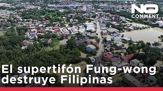 Escenas de destrucción tras el paso del supertifón Fung-wong por Filipinas
