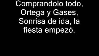 Divididos - Ortega Y Gases (Con Letra)