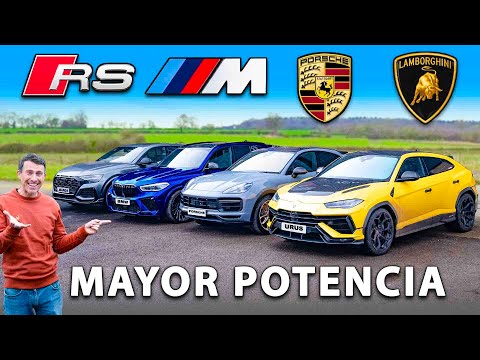 BMW X5M vs Urus Performante vs Cayenne Turbo GT vs RSQ8: ¡BATALLA de potencia y peso!