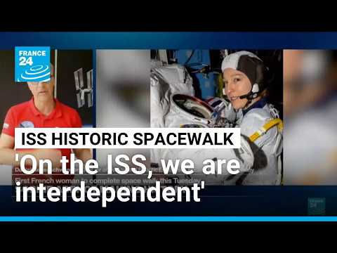 ISS: Sophie Adenot and Anil Menon conduct spacewalk to replace space-to-ground antenna