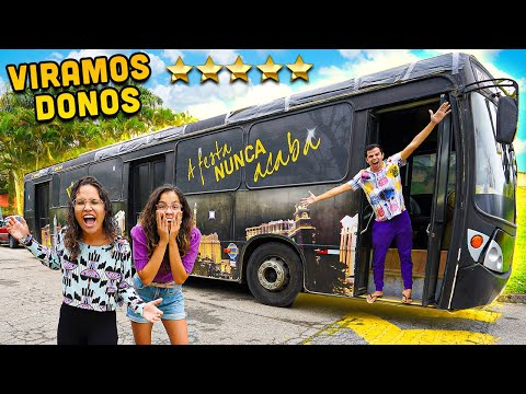 VIRAMOS DONOS DE UM ÔNIBUS DE LUXO! - 5 ESTRELAS! - INCRÍVEL!