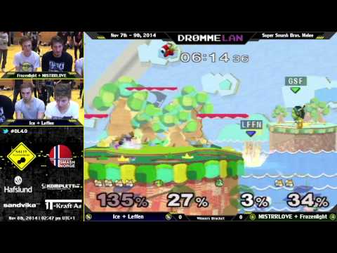 DL4.0 - Ice + Leffen Vs. MISTRRLOVE + Frozenlight - Melee Teams Winners Bracket