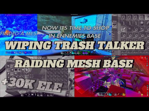 RAIDING BASE OF TRASH TALKER l Raiding Mesh Base l +30K Ele ARK ASA OFFICIAL SMALL TRIBES