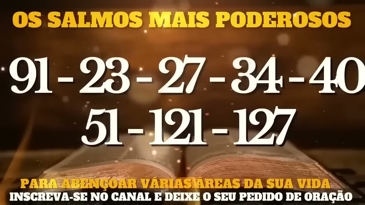 Os 8 Salmos mais Poderosos Para abençoar várias áreas da sua vida. #oração  #palavradedeus