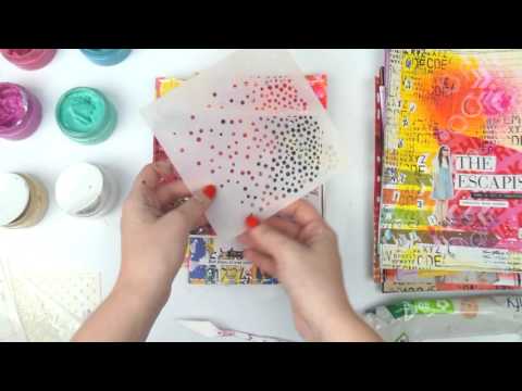 Journaling By 5s ~ Extra 5b ~ Stenciling Part 1