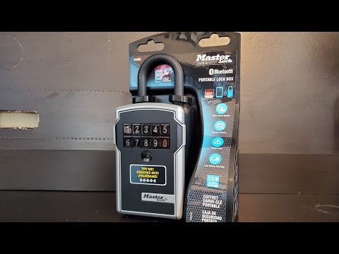 Master Lock Bluetooth Portable Lock Box - set up and walk through