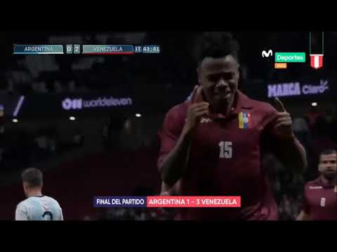 ARGENTINA 1 vs VENEZUELA 3 FINAL 22/03/2019