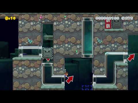 Underground of clear pipes by Puertas112 🍄 Super Mario Maker 2 ✹Switch✹ No Commentary #atl