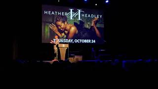 Heather Headley Clyde theater October 24th 2019 (4k60fps)