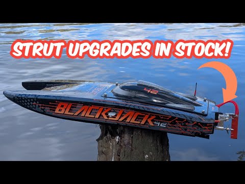 RC Boat Bitz Ultimate strut upgrade for the Blackjack 42